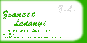 zsanett ladanyi business card