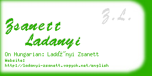 zsanett ladanyi business card